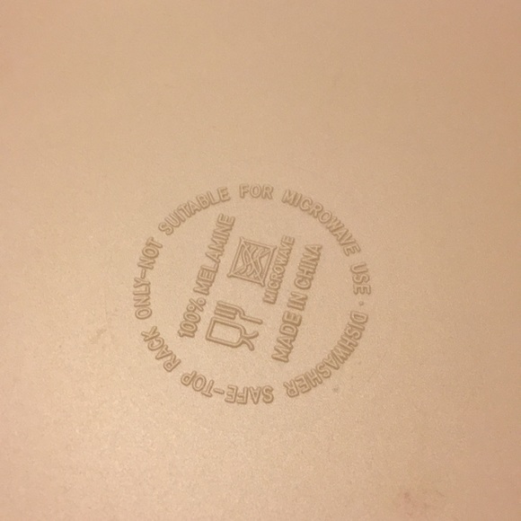 SOLD 5 wood grain melamine dinner plates - Picture 6 of 7